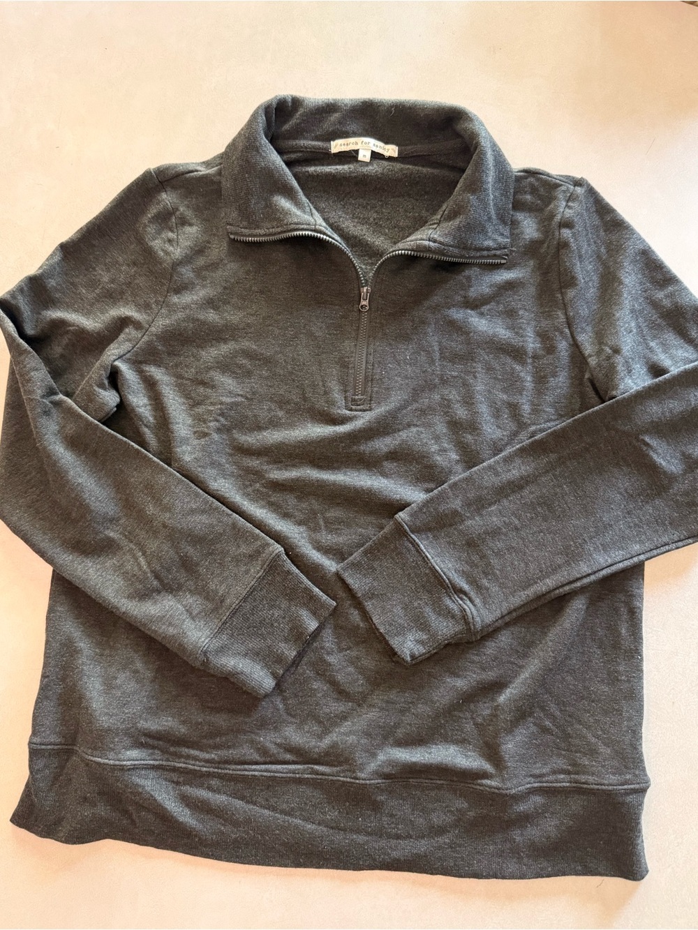 Search for Sanity Half-Zip Pullover - Charcoal